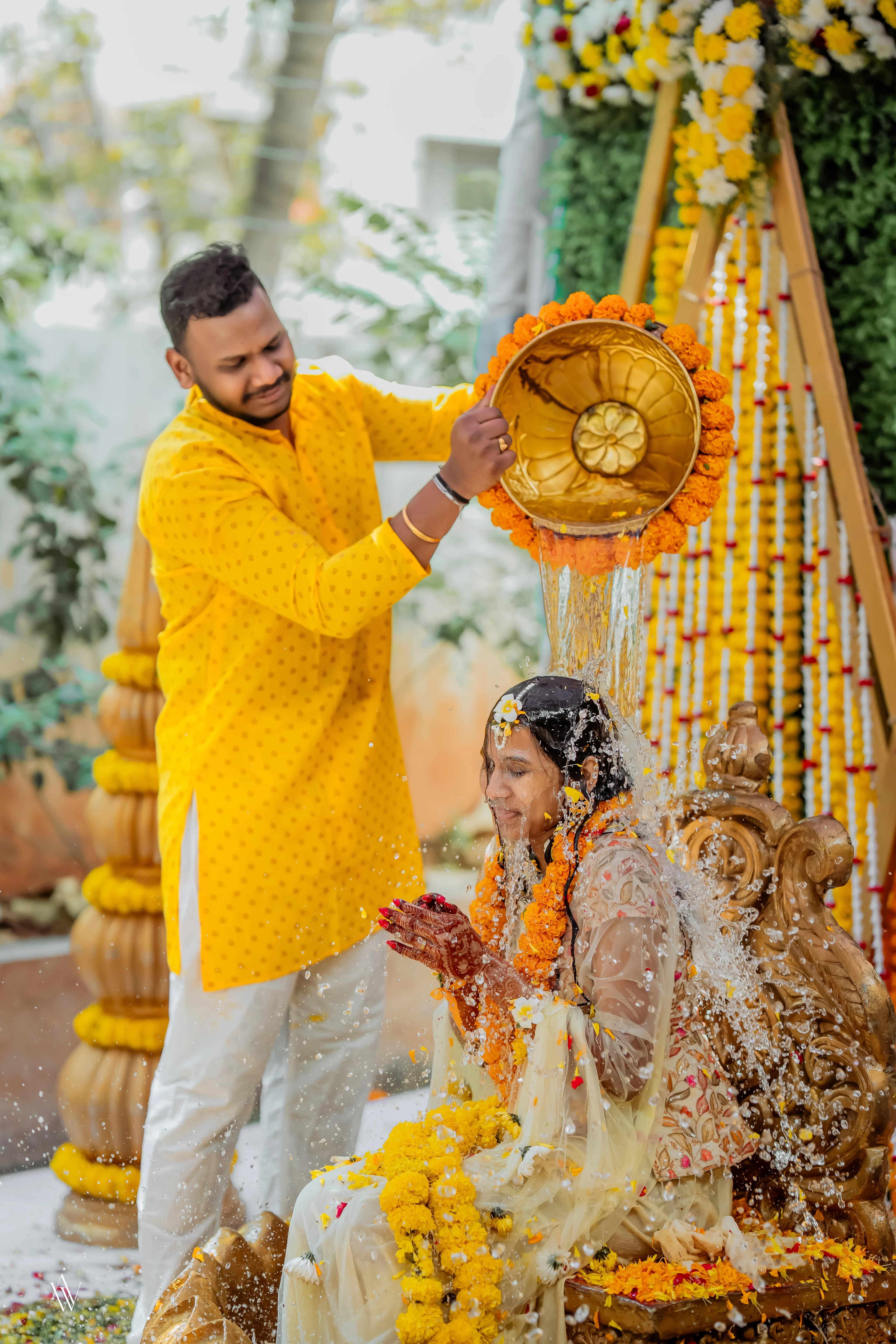 Haldi wedding photograph