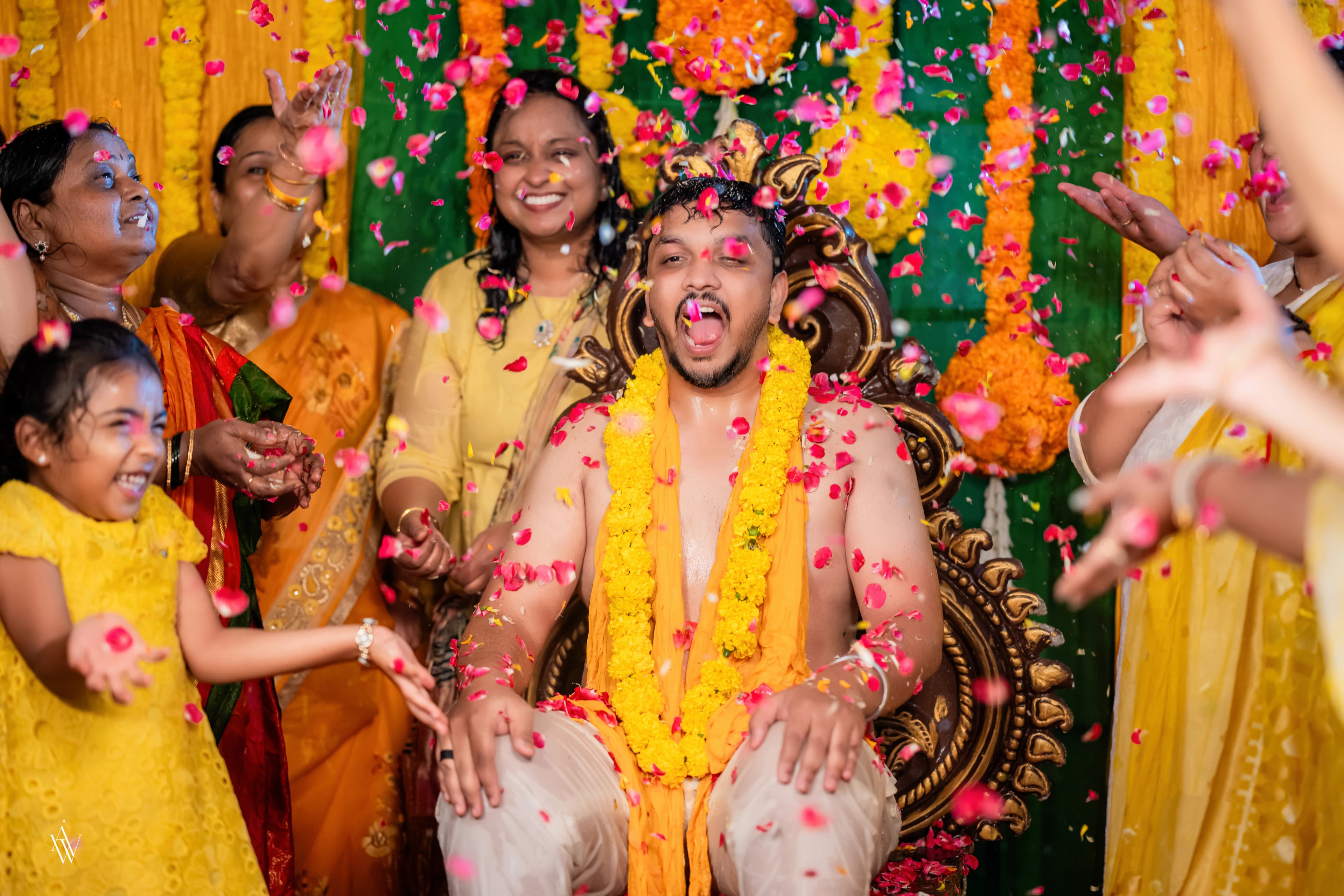 Haldi wedding photograph