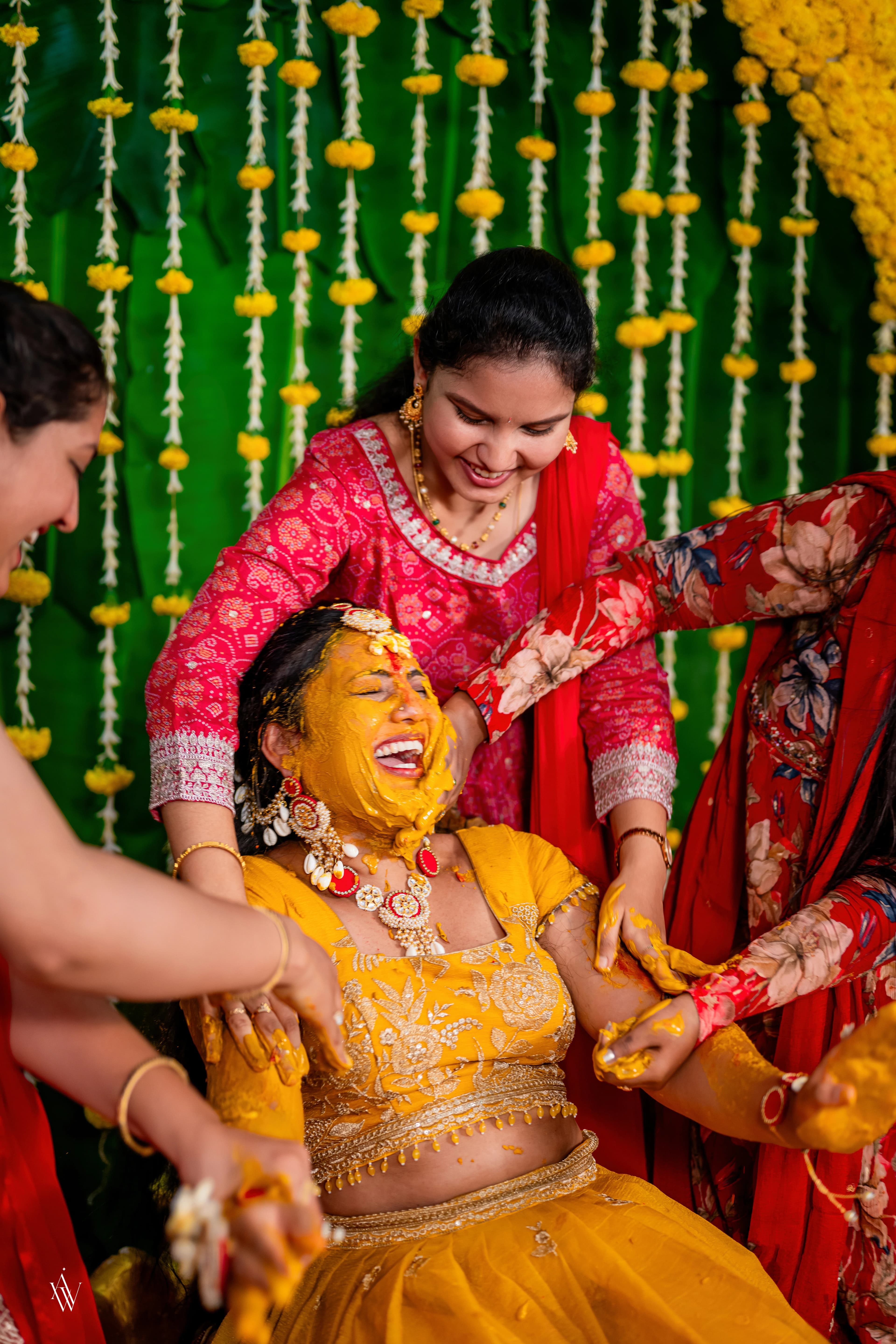Haldi wedding photograph