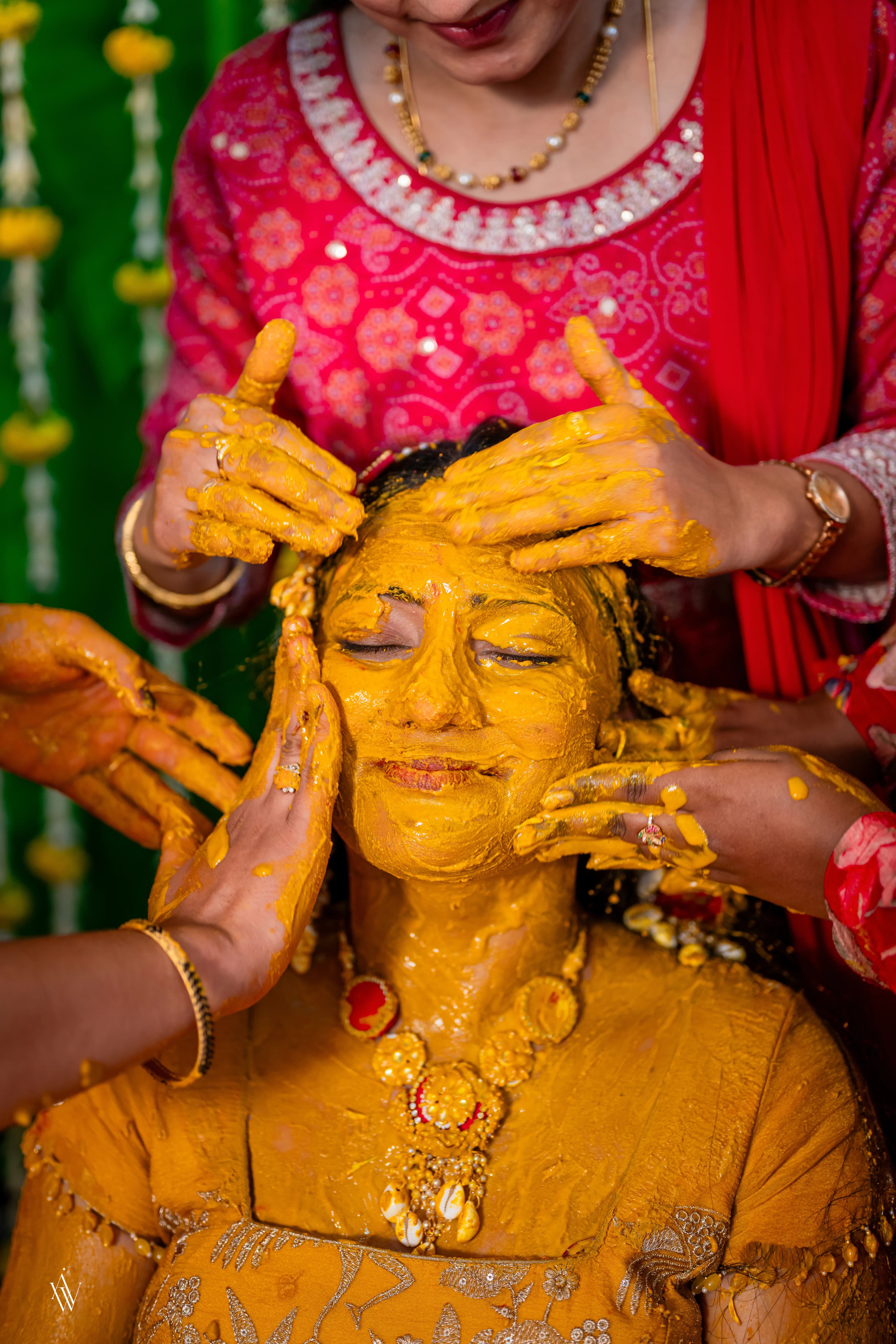 Haldi wedding photograph