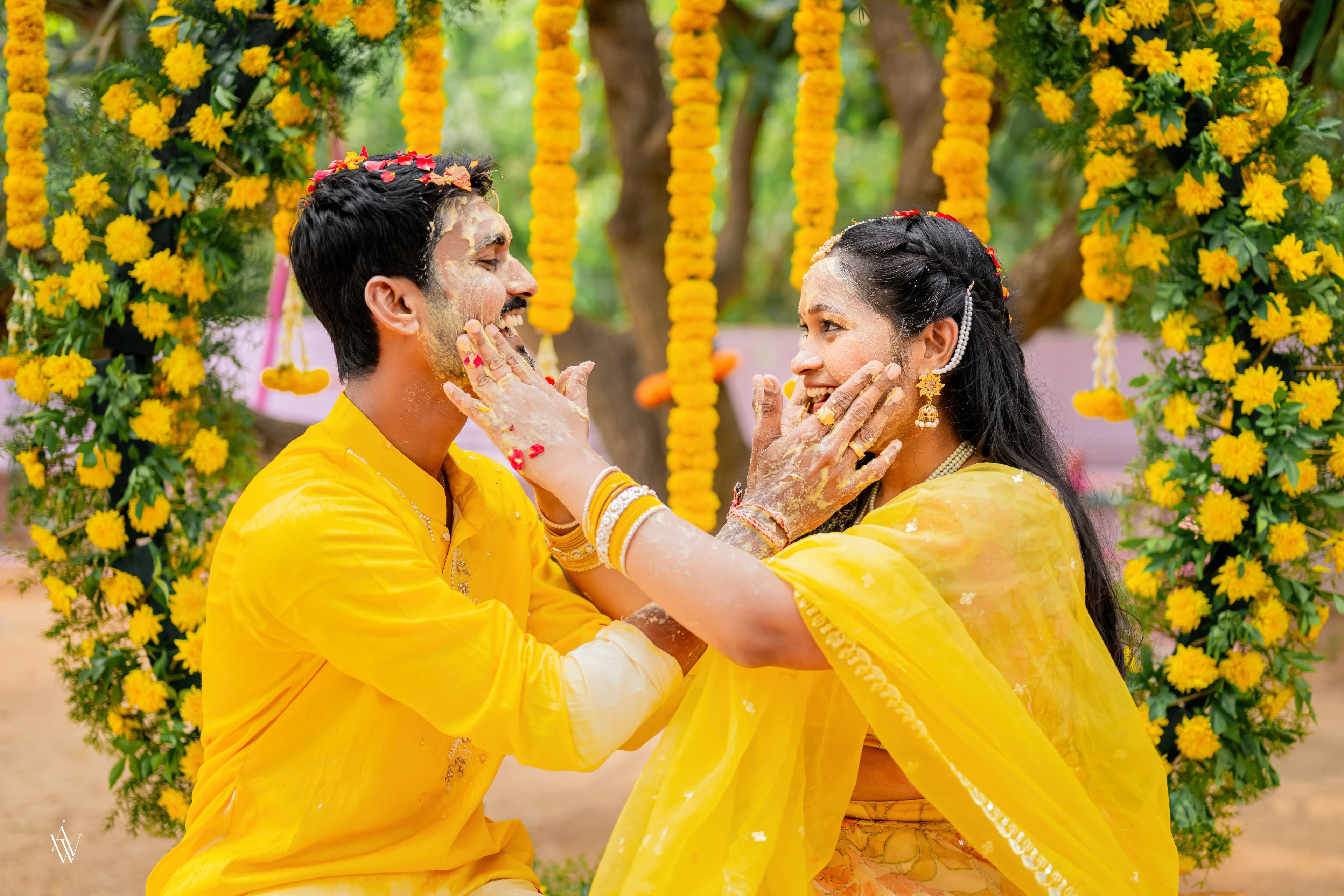 Haldi wedding photograph