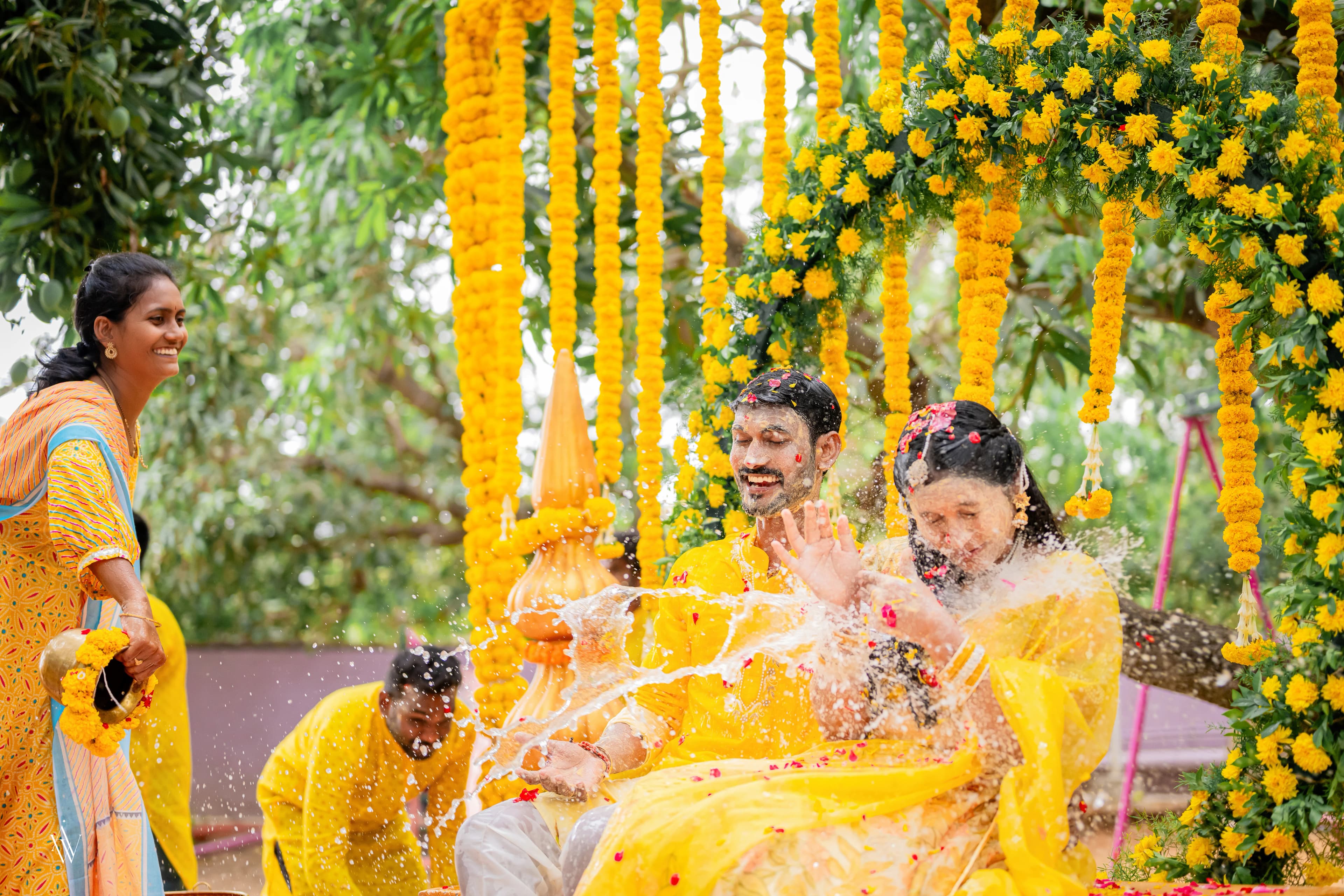 Haldi wedding photograph