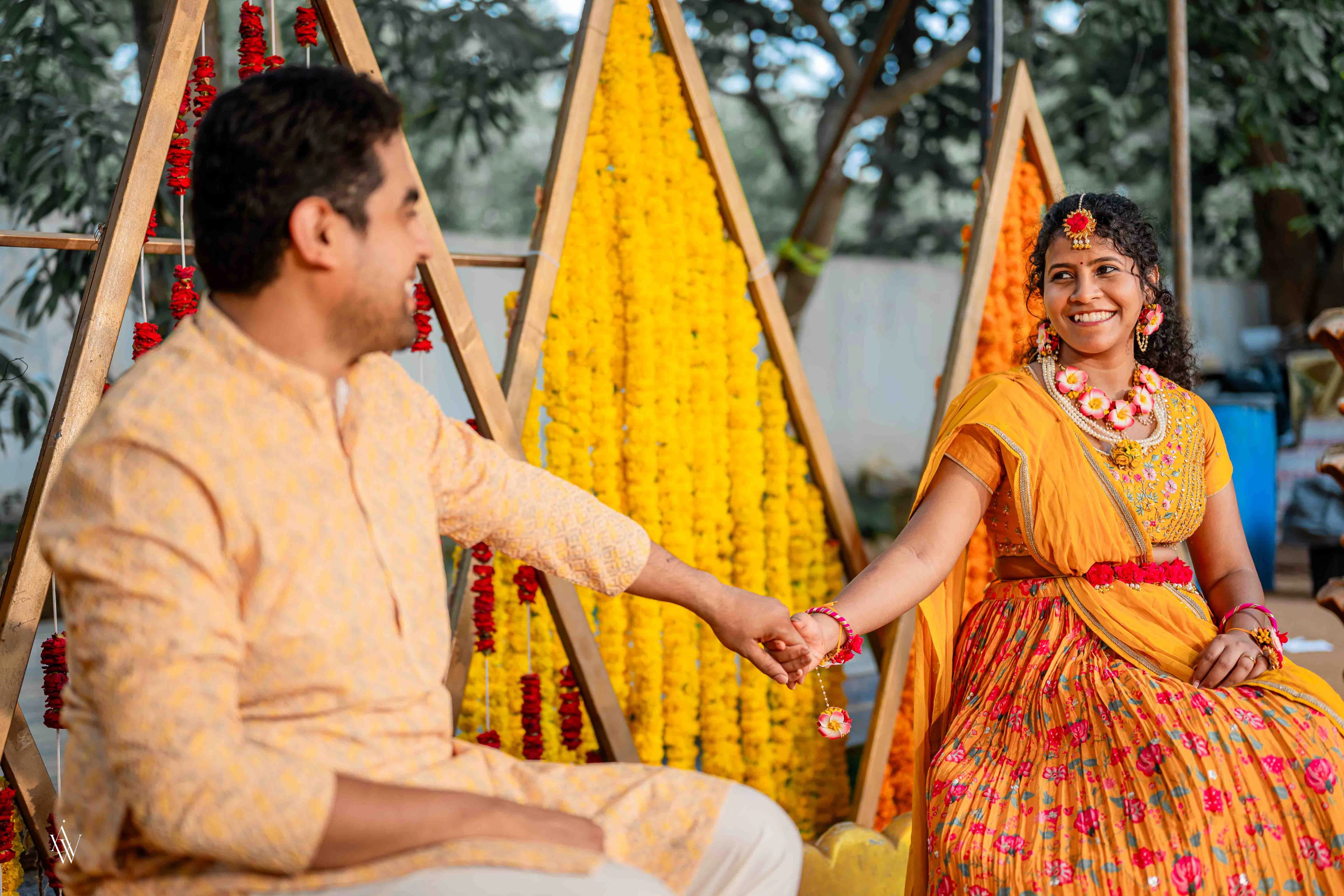 Haldi wedding photograph